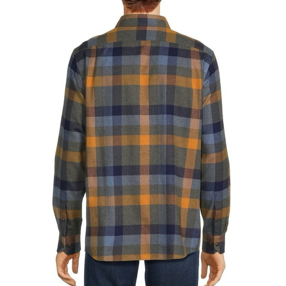 Hart Schaffner Marx Long Sleeve Plaid Sport Shirt XXL $150 Retail - Picture 2 of 9